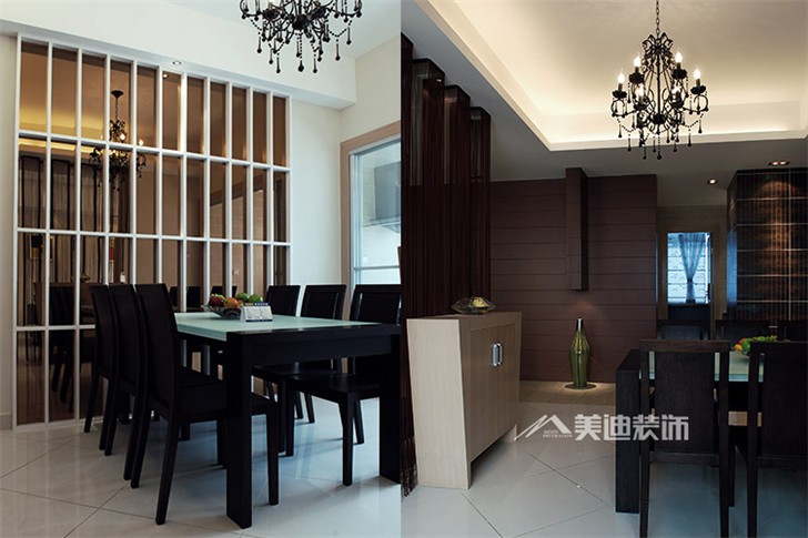 長沙現(xiàn)代簡約裝修案例-餐廳