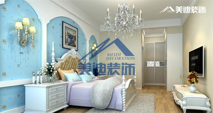長(zhǎng)沙中隆國際玉璽裝修案例-臥室