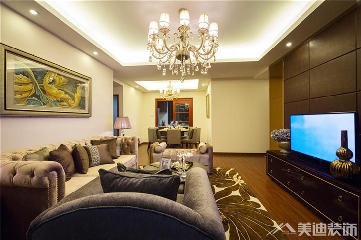 八方小區(qū)裝修案例-客廳