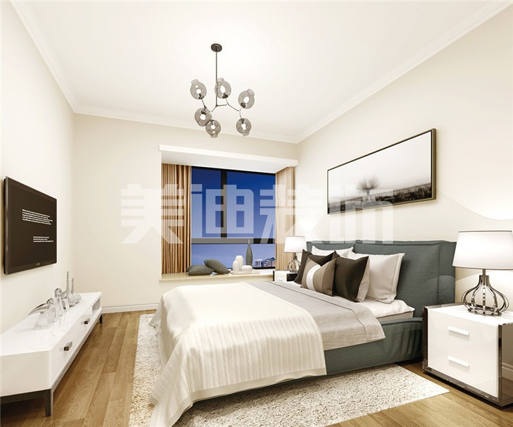 長(zhǎng)沙中建信和城115平裝修案例-臥室