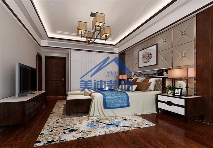 長沙珠江麗城180平裝修-臥室