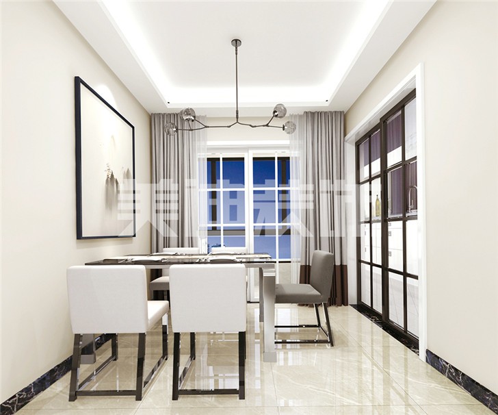長(zhǎng)沙中建信和城115平裝修案例-餐廳
