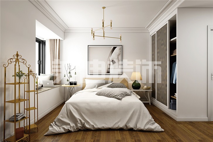 長沙中建信和城115平米裝修案例-臥室