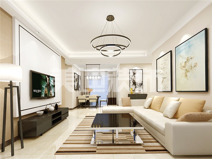 中建信和城115平米裝修案例-客廳