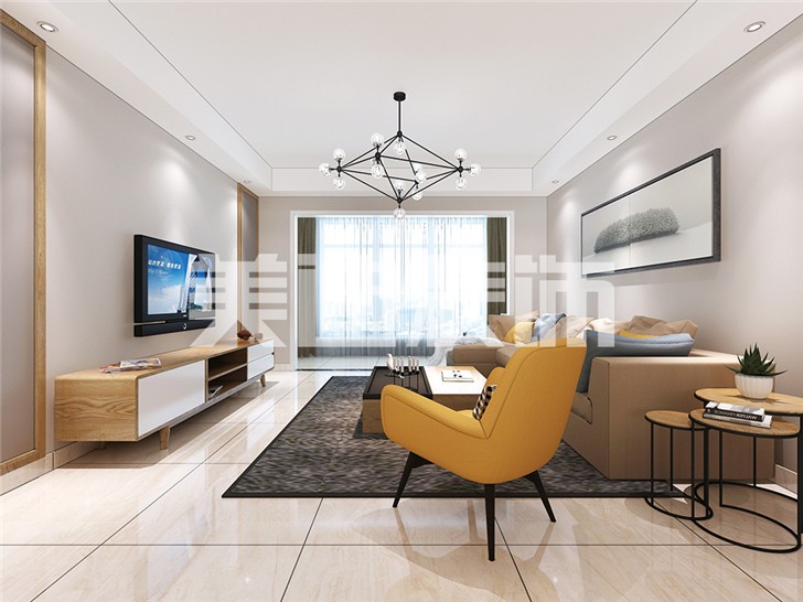 長(zhǎng)沙120平裝修案例-客廳