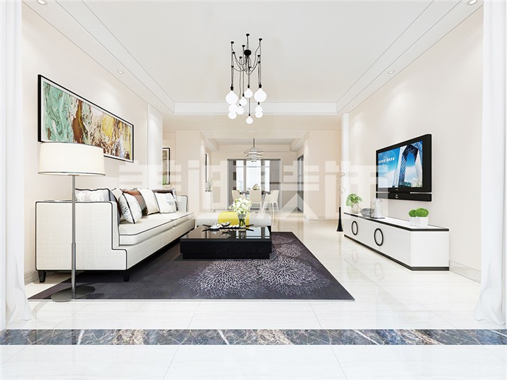 長(zhǎng)沙120平裝修案例-客廳