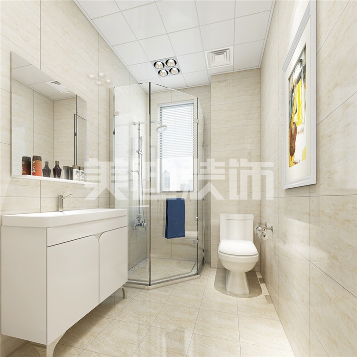 長沙90平裝修案例-衛(wèi)生間