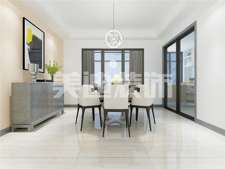 長(zhǎng)沙120平裝修案例-餐廳