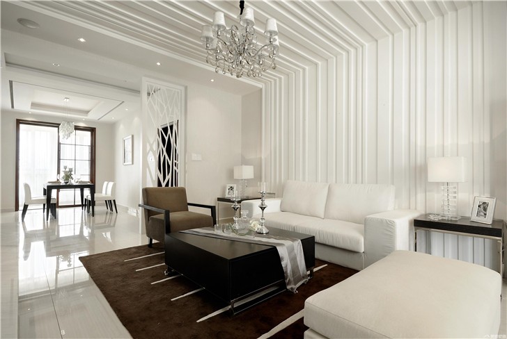 長沙龍泉美墅裝修案例—客廳