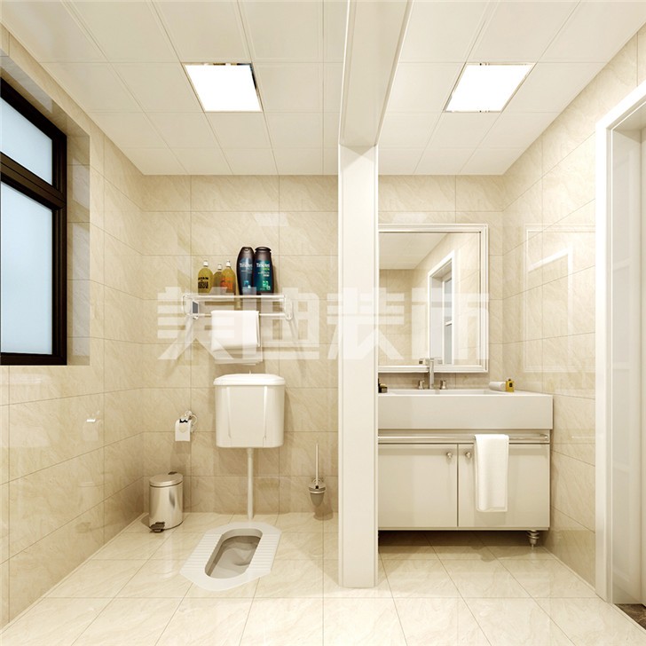 長沙中建信和城115平米裝修案例-衛(wèi)生間