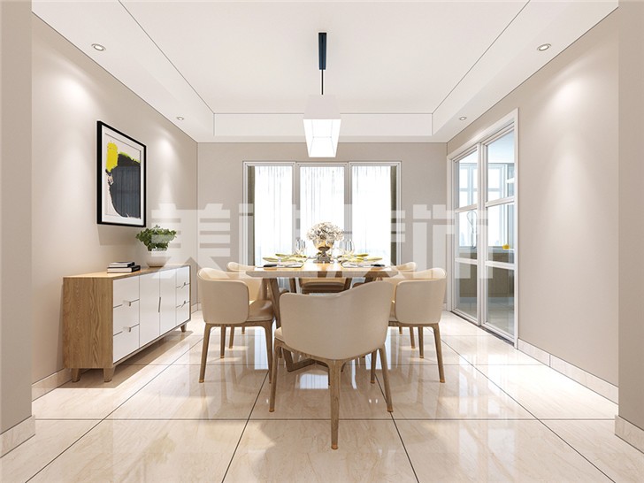 長(zhǎng)沙120平裝修案例-餐廳