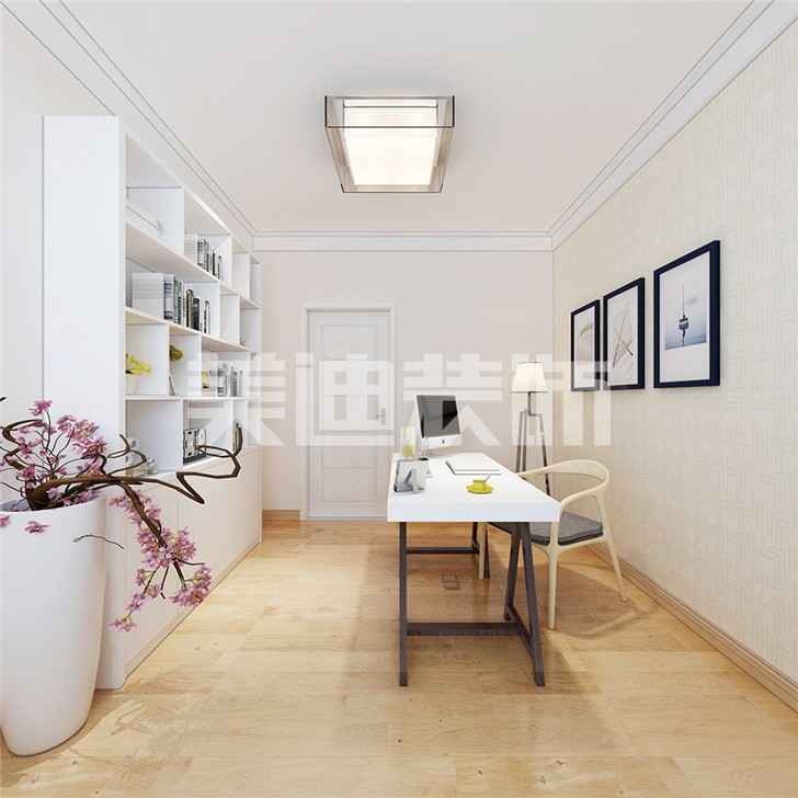 長(zhǎng)沙120平裝修案例-書(shū)房