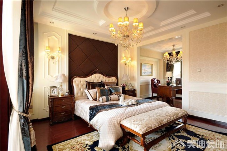 長沙世茂鉑翠灣裝修案例-臥室