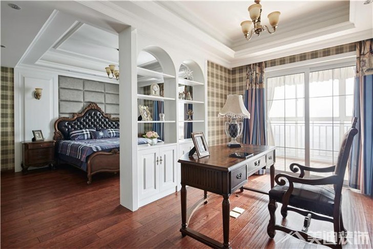 長沙香樟景苑300平裝修案例-臥室