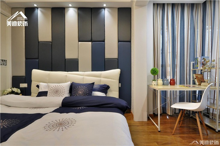 長沙萬里時代裝修案例-臥室