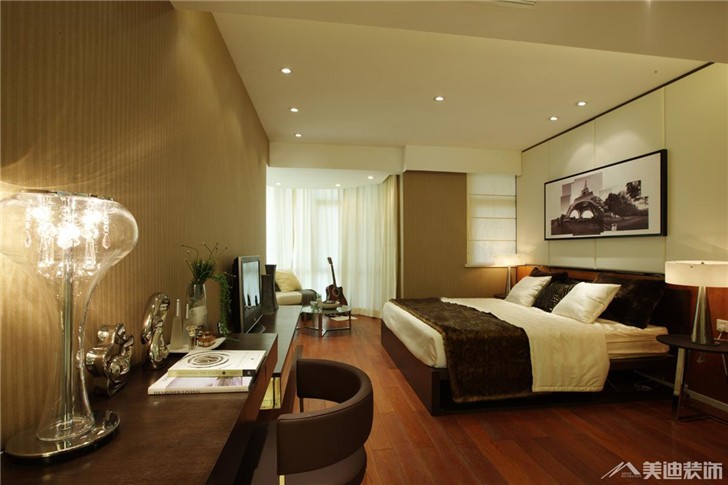 長沙松雅湖金岸150平裝修案例-臥室