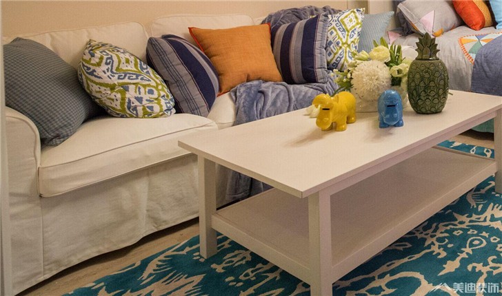 長沙天麓尚層公寓裝修案例-客廳