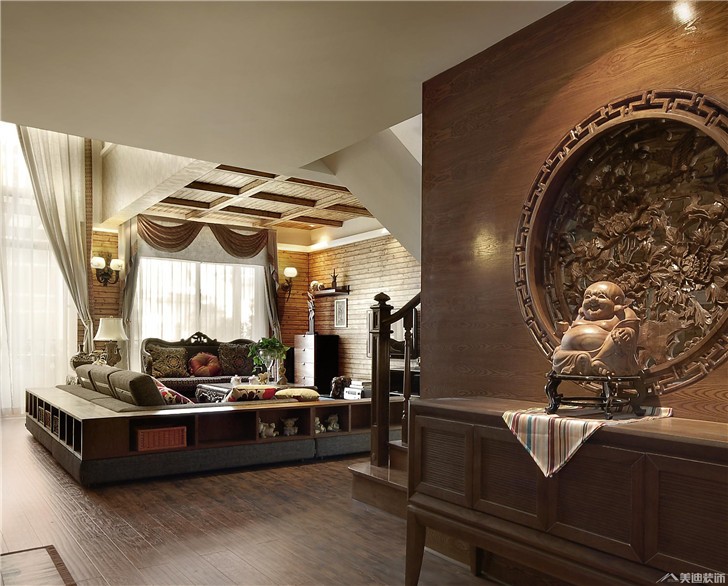 長沙水云間裝修案例-客廳