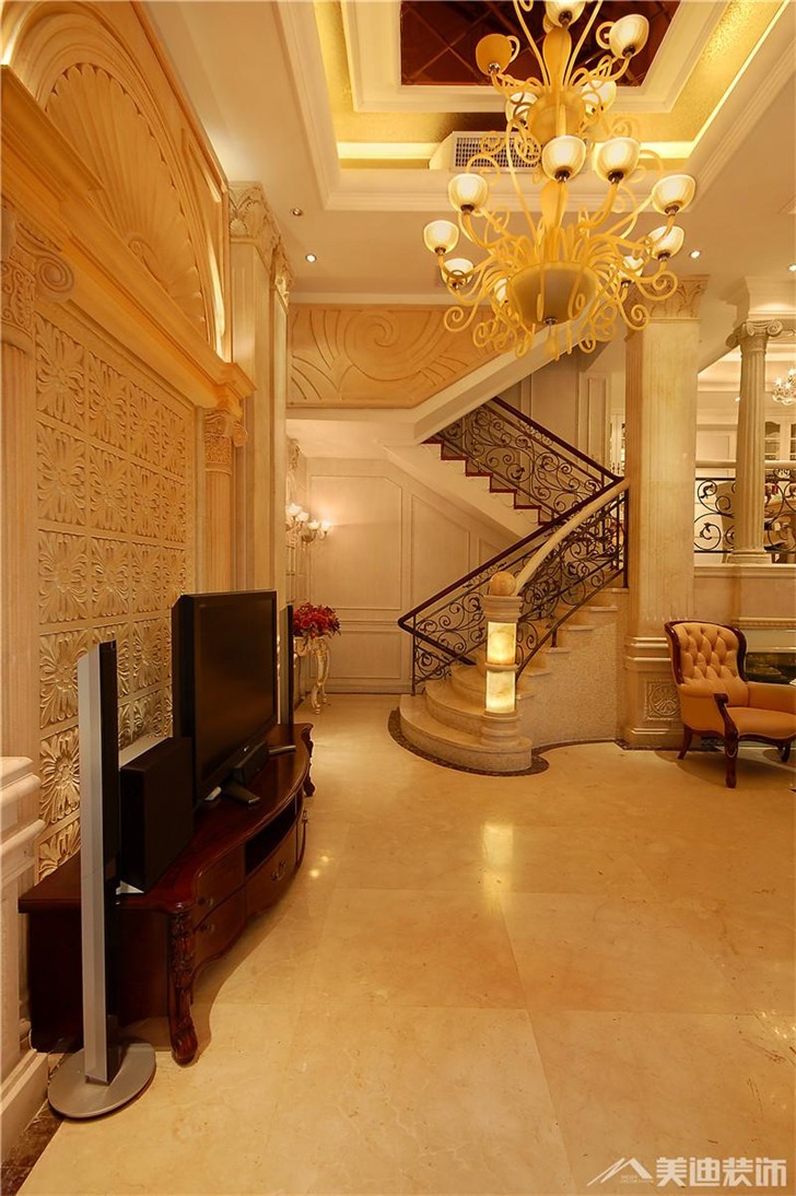 長沙水云間裝修案例-客廳