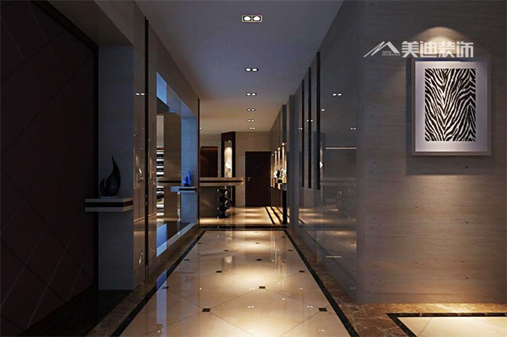 檀香山別墅裝修案例-過(guò)道