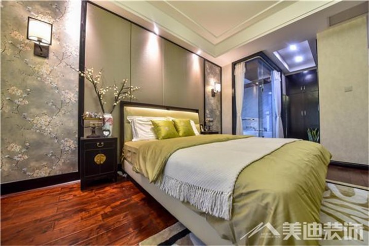 長沙雙灣國際220平裝修案例-臥室