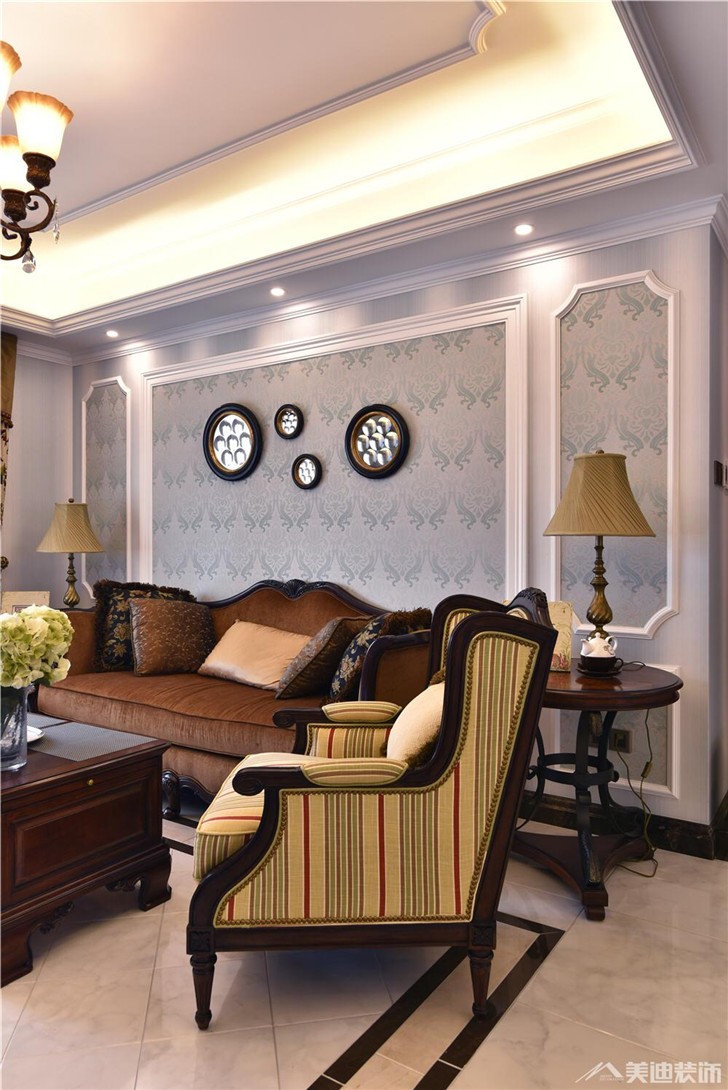 金茂梅溪湖裝修案例-客廳