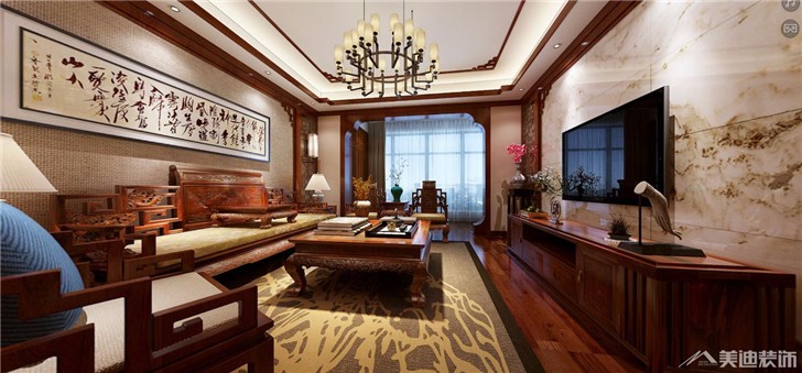 恒大御景半島160㎡案例-客廳