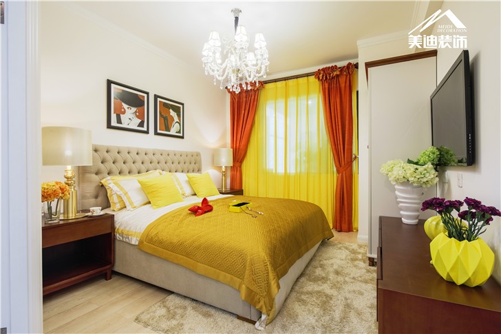 長沙北辰三角洲現(xiàn)代前衛(wèi)裝修案例圖-臥室