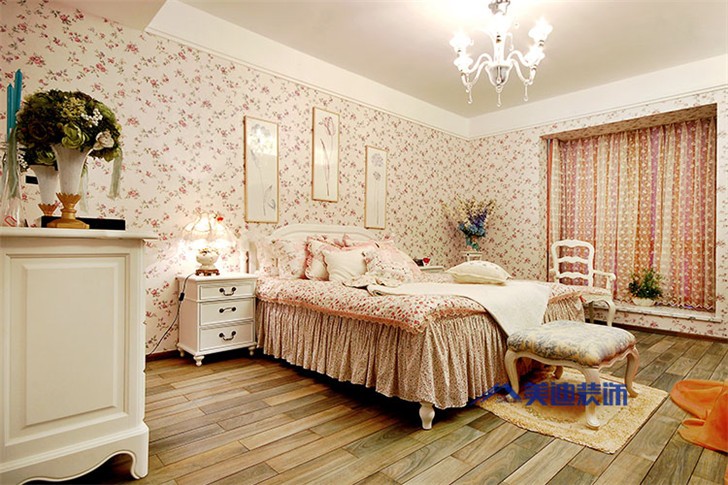 景秀江山四室兩廳裝修案例-臥室