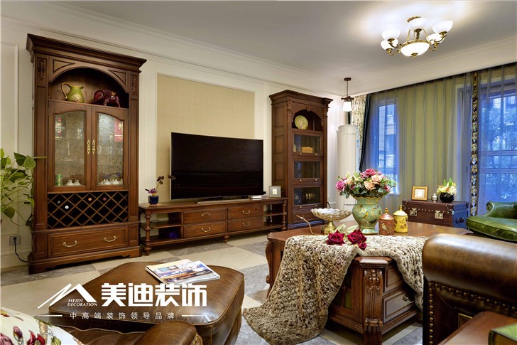 金地三千府220㎡裝修案例-客廳