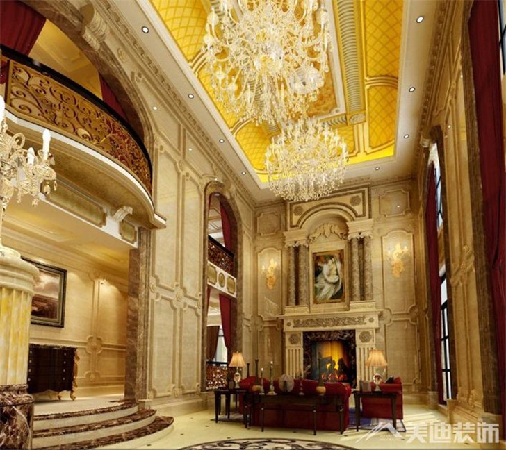 碧桂園600㎡別墅案例-客廳