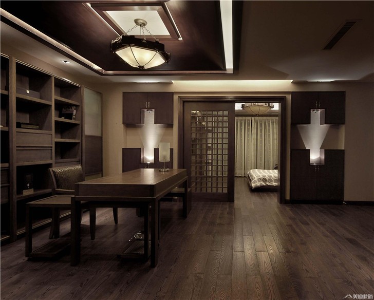 梅溪湖280㎡裝修案例-書房