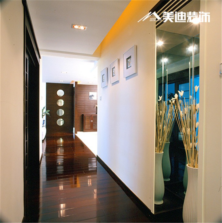 沁園春中式裝修案例-過(guò)道