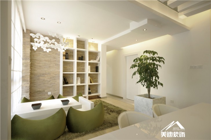 卓越未來海岸樣板房-白· 吐息-客廳