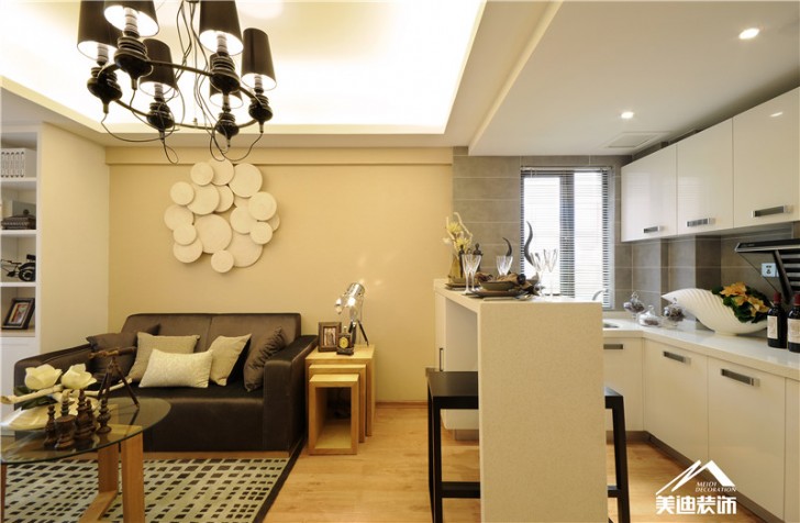 南楓時光樣板房-現(xiàn)代風(fēng)格-客廳