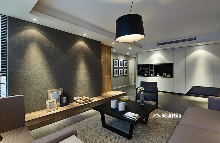 長(zhǎng)沙八方小區(qū)裝修效果圖-電視背景墻