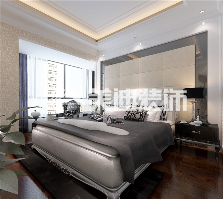 通用時(shí)代新古典風(fēng)裝修案例圖—臥室