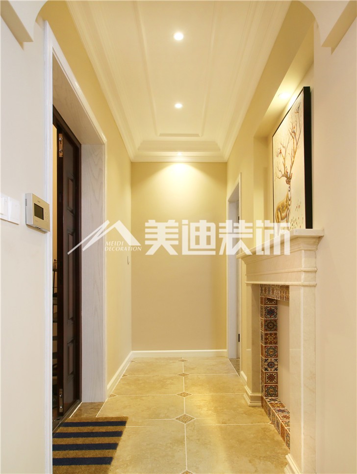 香樟公館美式風(fēng)裝修案例圖—過道