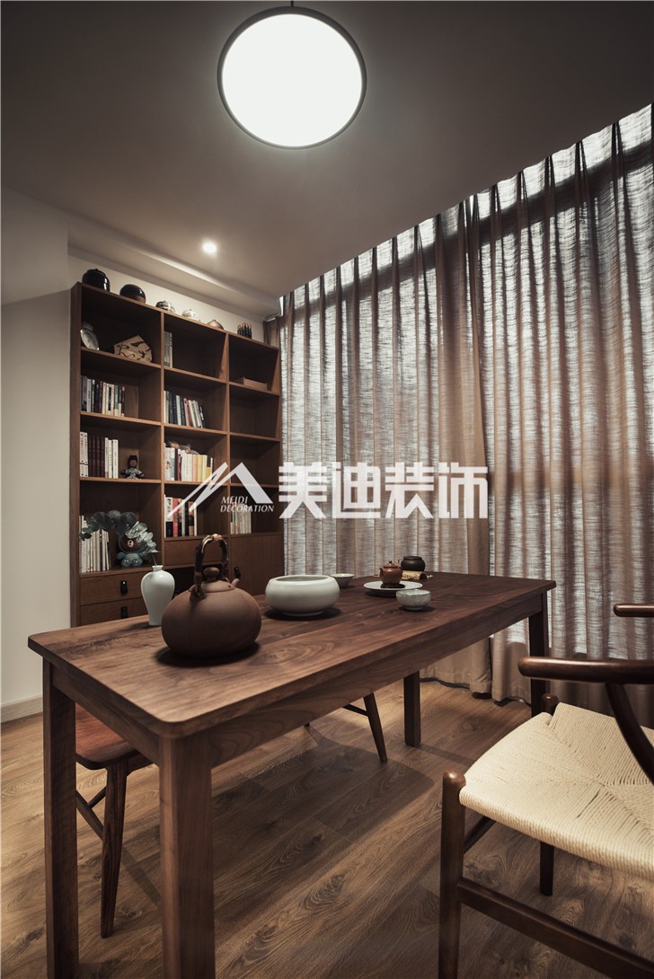 金科東方大院150平MIJI生活風裝修案例圖—茶室