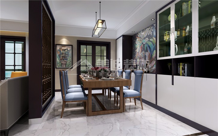 榮悅臺新奢古典風裝修案例圖—餐廳