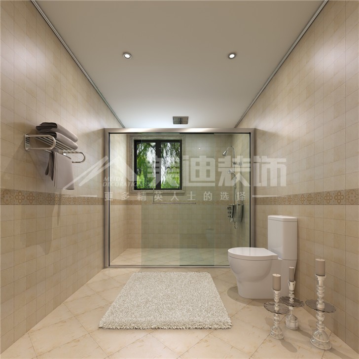 綠城桂花城236平歐式風(fēng)裝修案例圖—次衛(wèi)