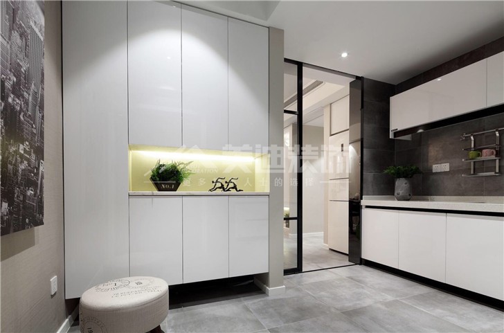 山水灣132平簡歐風裝修案例圖—廚房