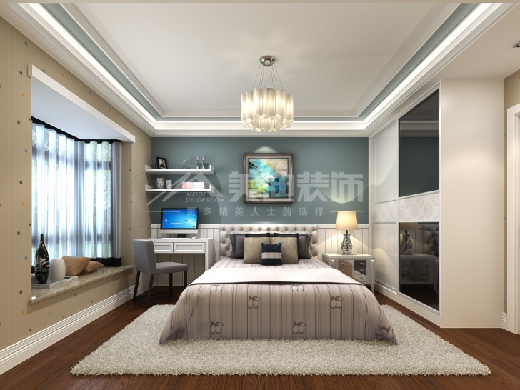 亞華香舍138平歐式風(fēng)裝修案例圖—孩房