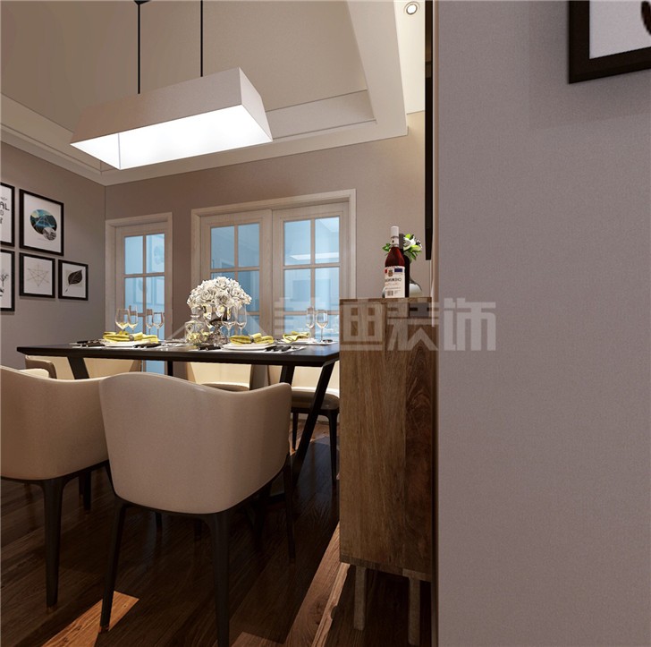 雙灣國際119平現代風裝修案例圖—餐廳