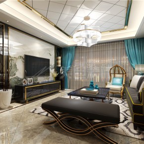 牡丹舸130平港式風(fēng)裝修案 ...