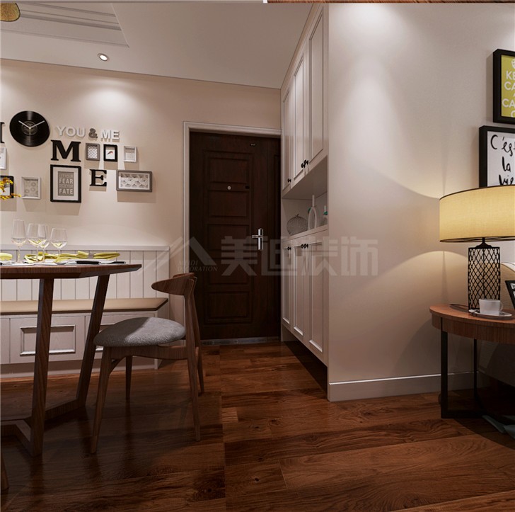 宜家湘頌104平現(xiàn)代簡約風裝修案例圖—餐廳