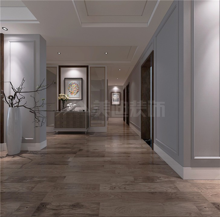 楓雅名苑135平新中式風(fēng)裝修案例圖—客廳