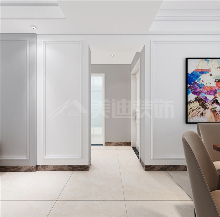 北辰三角洲146平現(xiàn)代簡(jiǎn)約風(fēng)裝修案例圖—過(guò)道