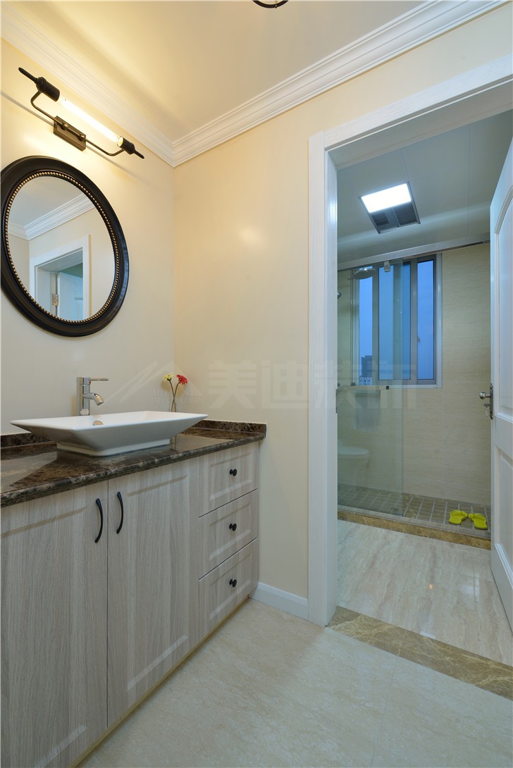 堤亞納灣133平美式風(fēng)裝修案例圖—衛(wèi)生間