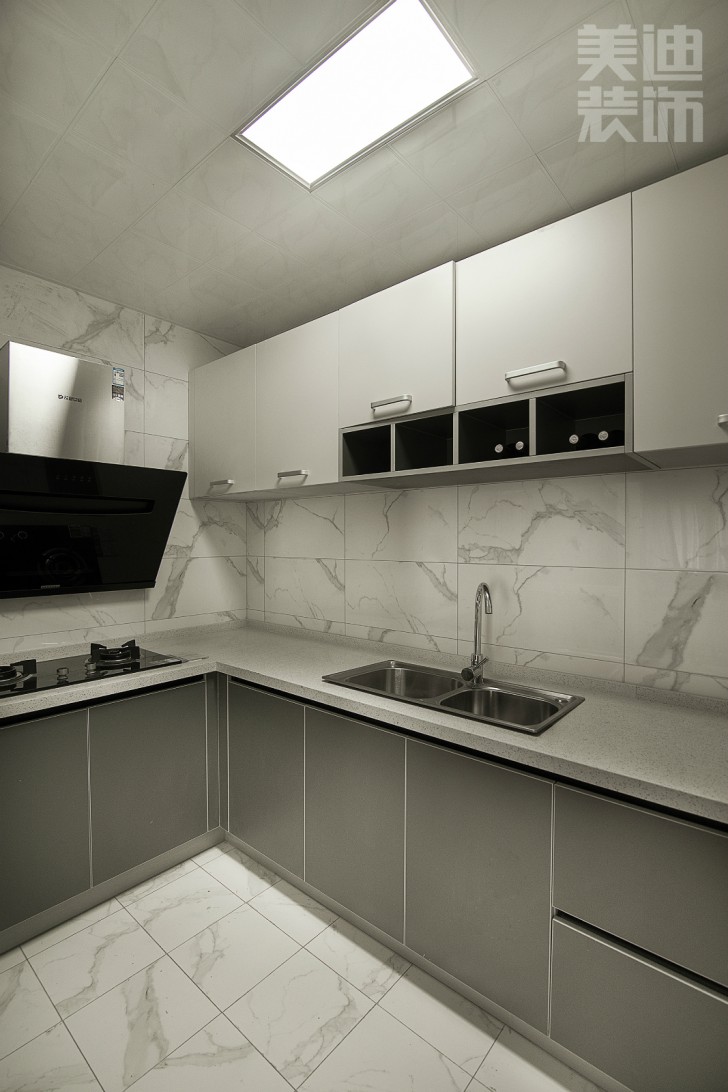 歸心苑90平現(xiàn)代簡約風(fēng)裝修案例實拍圖-廚房